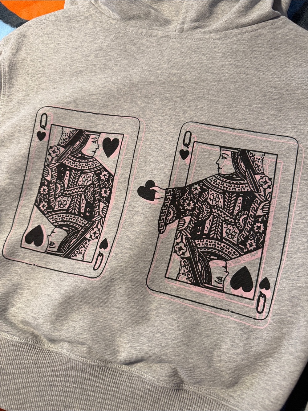 GRLFRND Cropped Hoodie in Heather Gray